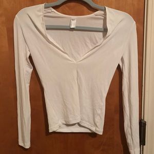 American Apparel White Long Sleeves